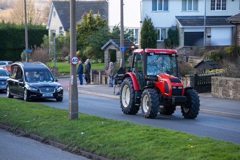 Other image for Moving tractor tribute to teenager Jack